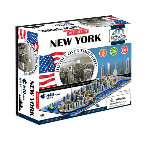 4d Cityscape New Yorkusa Puzzle Multicolore Taglia Unica 40010 0