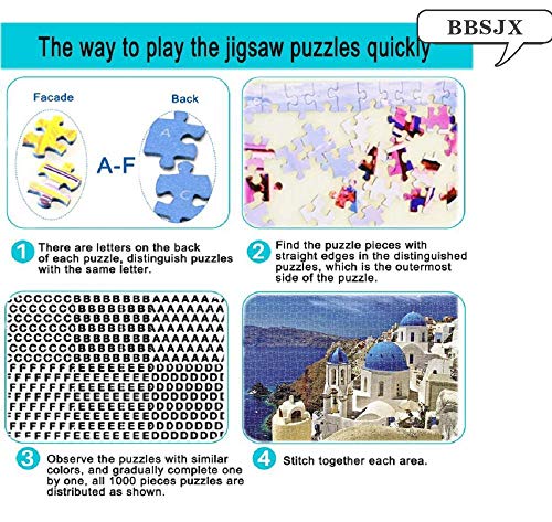 Bbsjx Jigsaw Puzzle Puzzle Per Adulti 1000 Pezzi Puzzle In Legno Marc Chagall Giocattolo Educativo Di Decompressione Problematico Impegnativo Regali Di Compleannobrain Challenge Puzzle 75x50cm 0 4