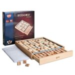 Bohs Gioco Da Tavolo In Legno Sudoku Con Cassetto Con Il Libro Di 100 Puzzle Di Sudoku Math Desktop Rompicapo Giocattoli Da Tavolo 0