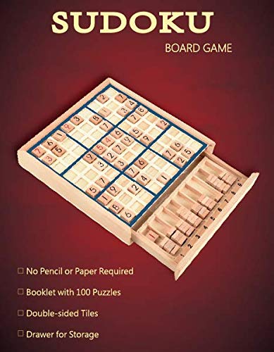 Bohs Gioco Da Tavolo In Legno Sudoku Con Cassetto Con Il Libro Di 100 Puzzle Di Sudoku Math Desktop Rompicapo Giocattoli Da Tavolo 0 3
