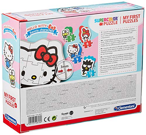 Clementoni 20818 My First Puzzle Hello Kitty 3 6 9 12 Pezzi Made In Italy Puzzle Bambini 2 Anni 0 0
