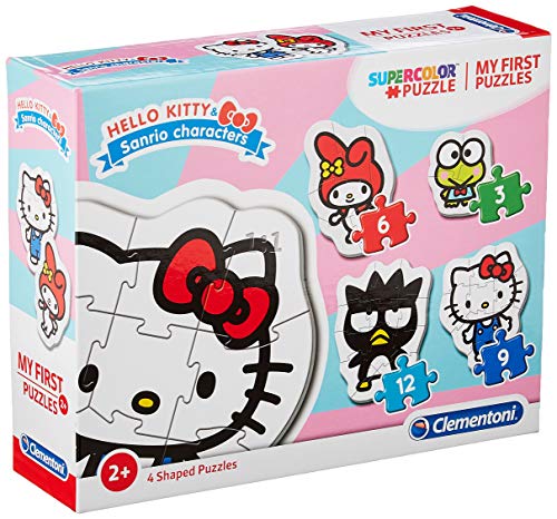 Clementoni 20818 My First Puzzle Hello Kitty 3 6 9 12 Pezzi Made In Italy Puzzle Bambini 2 Anni 0