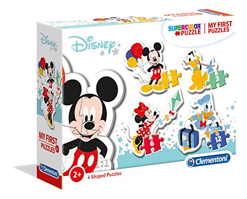 Clementoni 20819 My First Puzzle Disney Mickey Mouse 3 6 9 12 Pezzi Made In Italy Puzzle Bambini 2 Anni 0