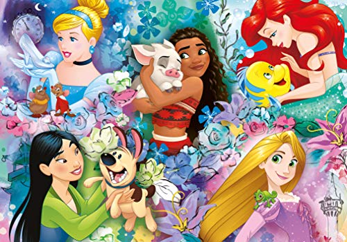 Clementoni 26995 Supercolor Puzzle Disney Princess 60 Pezzi Made In Italy Puzzle Bambini 5 Anni 0 0