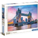 Clementoni 31816 High Quality Collection Puzzle Tower Bridge Sunset 1500 Pezzi Made In Italy Puzzle Adulto 0