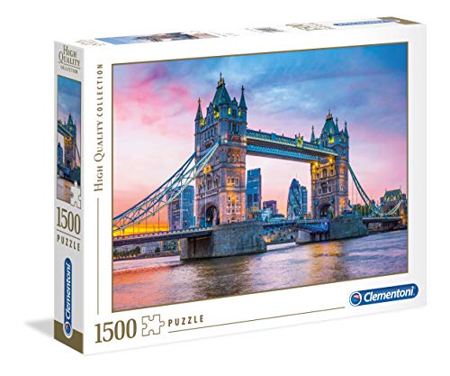 Clementoni 31816 High Quality Collection Puzzle Tower Bridge Sunset 1500 Pezzi Made In Italy Puzzle Adulto 0