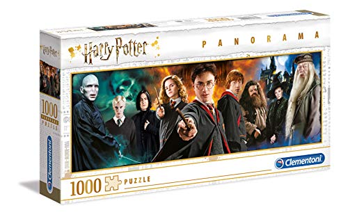 Clementoni 61883 Puzzle Panorama Harry Potter 1000 Pezzi Made In Italy Puzzle Adulti 0