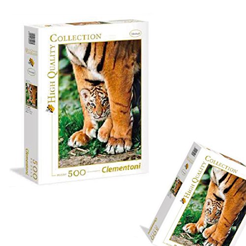 Clementoni Bengal Tiger Cub Between Its Mot Collection Puzzle 500 Pezzi 35046 0 0