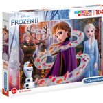 Clementoni Clementoni 20162 Glitter Disney Frozen 2 104 Pezzi Puzzle Bambini Multicolore 20162 0