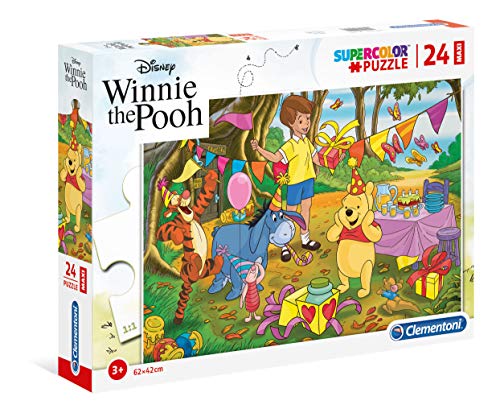 Clementoni Clementoni 24201 Supercolor Puzzle Winnie The Pooh 24 Maxi Pezzi Disney Multicolore 24201 0