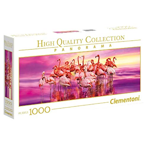 Clementoni Collection Panorama Puzzle Flamingo Dance 1000 Pezzi Multicolore 39427 0