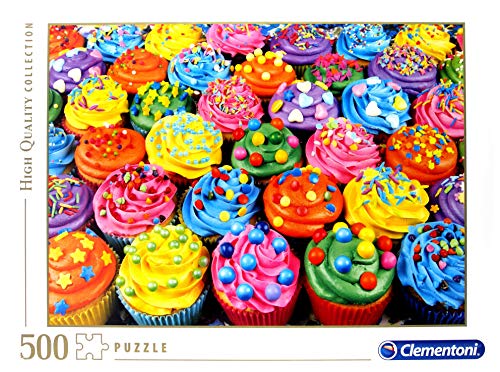 Clementoni Collection Puzzle Colorful Cupcakes 500 Pezzi 35057 0 1