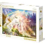 Clementoni Collection Puzzle Sunset Unicorns 500 Pezzi Multicolore 35054 0 1