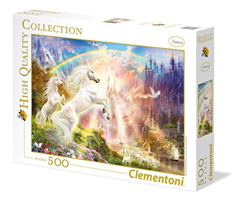 Clementoni Collection Puzzle Sunset Unicorns 500 Pezzi Multicolore 35054 0 1