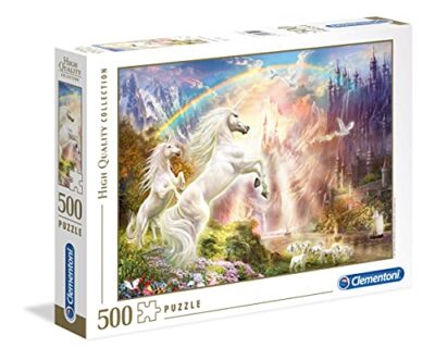 RAVENSBURGER Puzzle 500 pezzi unicorno con puledrifantasypuzzle a partire da 10 anni 