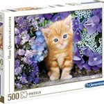 Clementoni Gattino Rosso High Quality Collection Puzzle Multicolore 500 Pezzi 30415 0