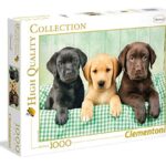Clementoni I Tre Labrador Puzzle 1000 Pezzi Multicolore 39279 0