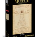 Clementoni Leonardo Da Vinci Uomo Vitruviano Museum Collection Puzzle Multicolore 500 Pezzi 35001 0