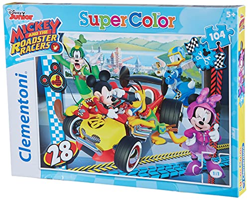 Clementoni Mickey Roadster Racers Supercolor Puzzle 104 Pezzi 27984 0 0