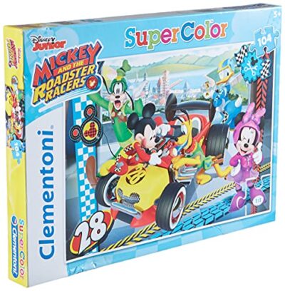 Clementoni Mickey Roadster Racers Supercolor Puzzle 104 Pezzi 27984 0