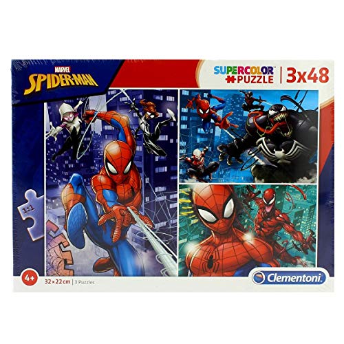 Clementoni Supercolor Puzzle Spider Man 3 X 48 Pezzi Multicolore 25238 0 1
