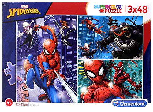 Clementoni Supercolor Puzzle Spider Man 3 X 48 Pezzi Multicolore 25238 0 2