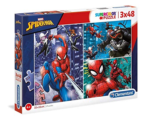 Clementoni Supercolor Puzzle Spider Man 3 X 48 Pezzi Multicolore 25238 0