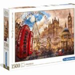 Clementoni Vintage London Collection Puzzle 1500 Pezzi 31807 0
