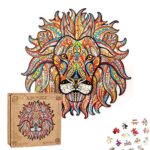 Extsud Puzzle In Legno Gioco Per Bambini E Adulti Puzzle Colorati A Forma Di Leone Puzzle Animali Legno Forma Unica Fai Da Te Puzzle Bambini Adulti Wooden Puzzle Lion Leone 0
