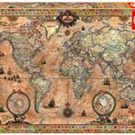 Educa 15159 Puzzles Mappa Antica Del Mondo Puzzle Per Adulti 1000 Pezzi Rif Colore Vario 0