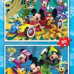 Educa 2x20 And The Roadster Racers Mickey Top Depart Puzzle Colore Vario 17631 0