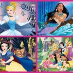 Educa Multi 4 Puzzles Disney Princess 5080100150 Puzzle Colore Vario 17637 0 0
