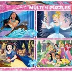 Educa Multi 4 Puzzles Disney Princess 5080100150 Puzzle Colore Vario 17637 0