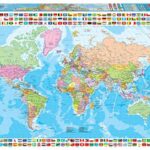 Educa Puzzles 1500 Pezzi Mappamondo Politico 18500 0