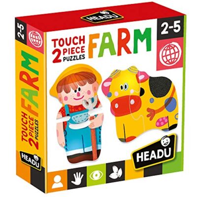 Headu 2 Pieces Puzzle Touch Farm Multicolore Mu24889 0
