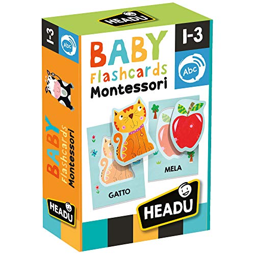 Headu Baby Flashcards Montessori Gioco Educativo Multicolore It21666 0