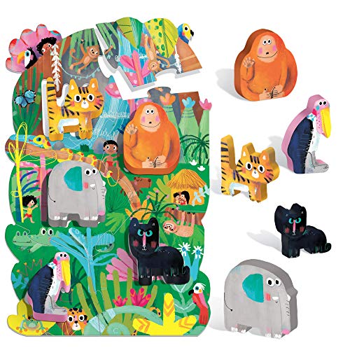Headu Montessori First Puzzle The Jungle Multicolore It22380 0 0