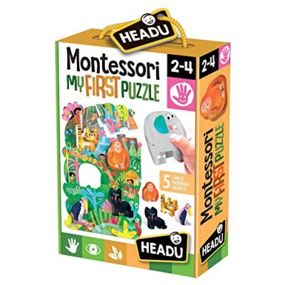 Headu Montessori First Puzzle The Jungle Multicolore It22380 0