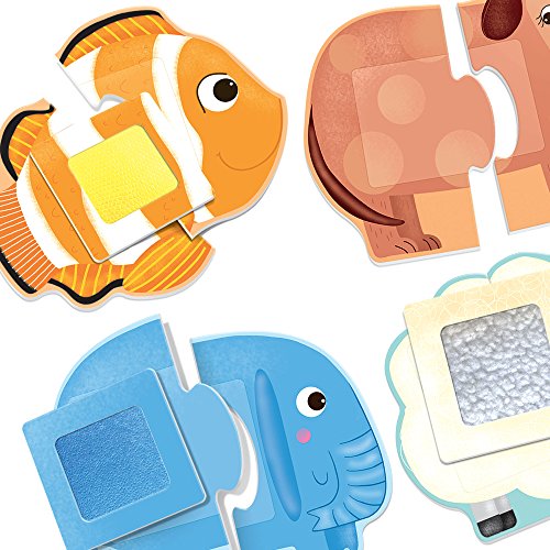 Headu Tactile Animals Montessori Puzzle 1 4 Anni Multicolore It20188 0 1