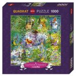 Heye Puzzle Quadrato Mordillo Wildlife 1000 Pezzi Vd 29799 0