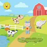 Jojoin 110 Pcs Puzzle Magnetico Legno Giocattolo Di Legno Con Lavagna Double Face Graffiti Apprendimento Educativo Puzzle Magnetica Lavagna Legno Puzzle Bambini Puo Attaccare Sul Frigorifero 0 3