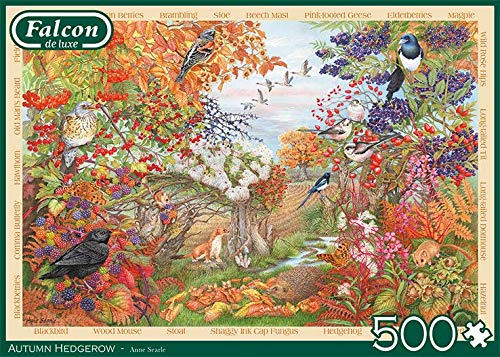 Jumbo Falcon De Luxe Autumn Hedgerow 500 Piece Jigsaw Puzzle Pezzi Multicolore J12270 0 0