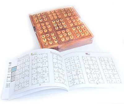 Logica Giochi Art Sudoku Rompicapo Matematico In Legno Multigioco Scatola Richiudibile Con Libretto Da 30 Giochi 0 0