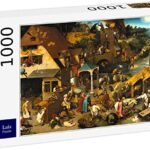 Lais Puzzle Pieter Bruegel Il Vecchio Serie Di Dipinti Ad Arco I Proverbi Olandesi 1000 Pezzi 0