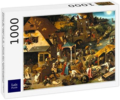 Lais Puzzle Pieter Bruegel Il Vecchio Serie Di Dipinti Ad Arco I Proverbi Olandesi 1000 Pezzi 0