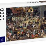 Lais Puzzle Pieter Bruegel Il Vecchio Serie Di Dipinti Ad Arco La Disputa Tra Carnevale E Quaresima 1000 Pezzi 0