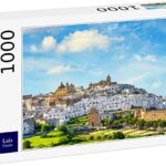 Lais Puzzle Skyline Bianco Della Citta Di Ostuni Al Tramonto Brindisi Puglia Italia 1000 Pezzi 0