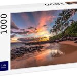 Lais Puzzle 1000 Pezzi 'Onda Al Tramonto' - Paesaggio Marino, Sfida Per Adulti, 1000 Pezzi