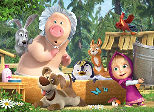 Lisciani Giochi Masha Puzzle Maxifloor 24 Una Buona Giornata Puzzle Per Bambini Multicolore 86092 0 0