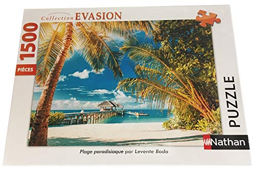 Nathan 1500 Pezzi Paradisiaca Casse Tete Puzzle Adulto Spiaggia Paesaggio Viaggio 4005556877942 Neant 0 1